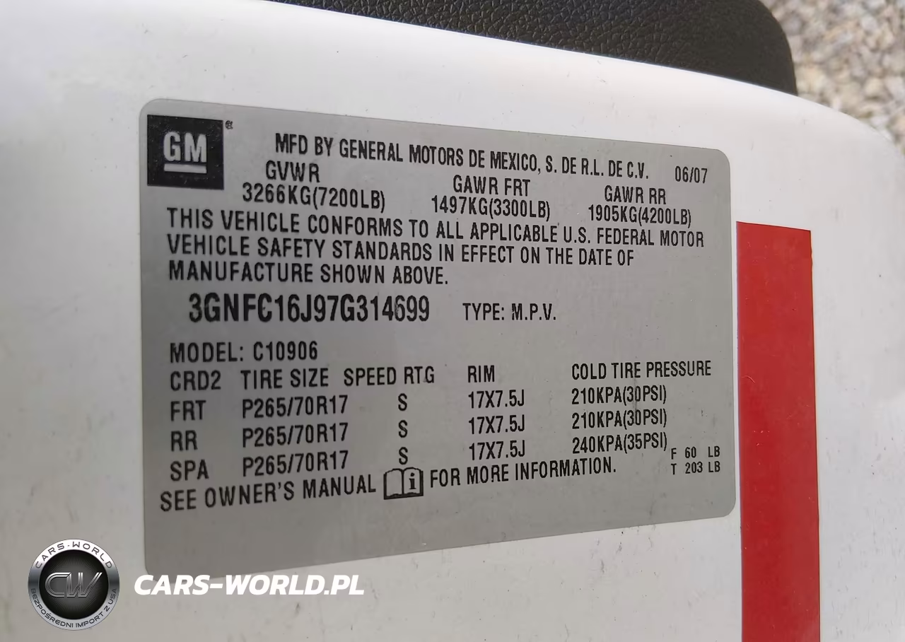 2007 Chevrolet Suburban Ls VIN:3GNFC16J97G314699 - 8