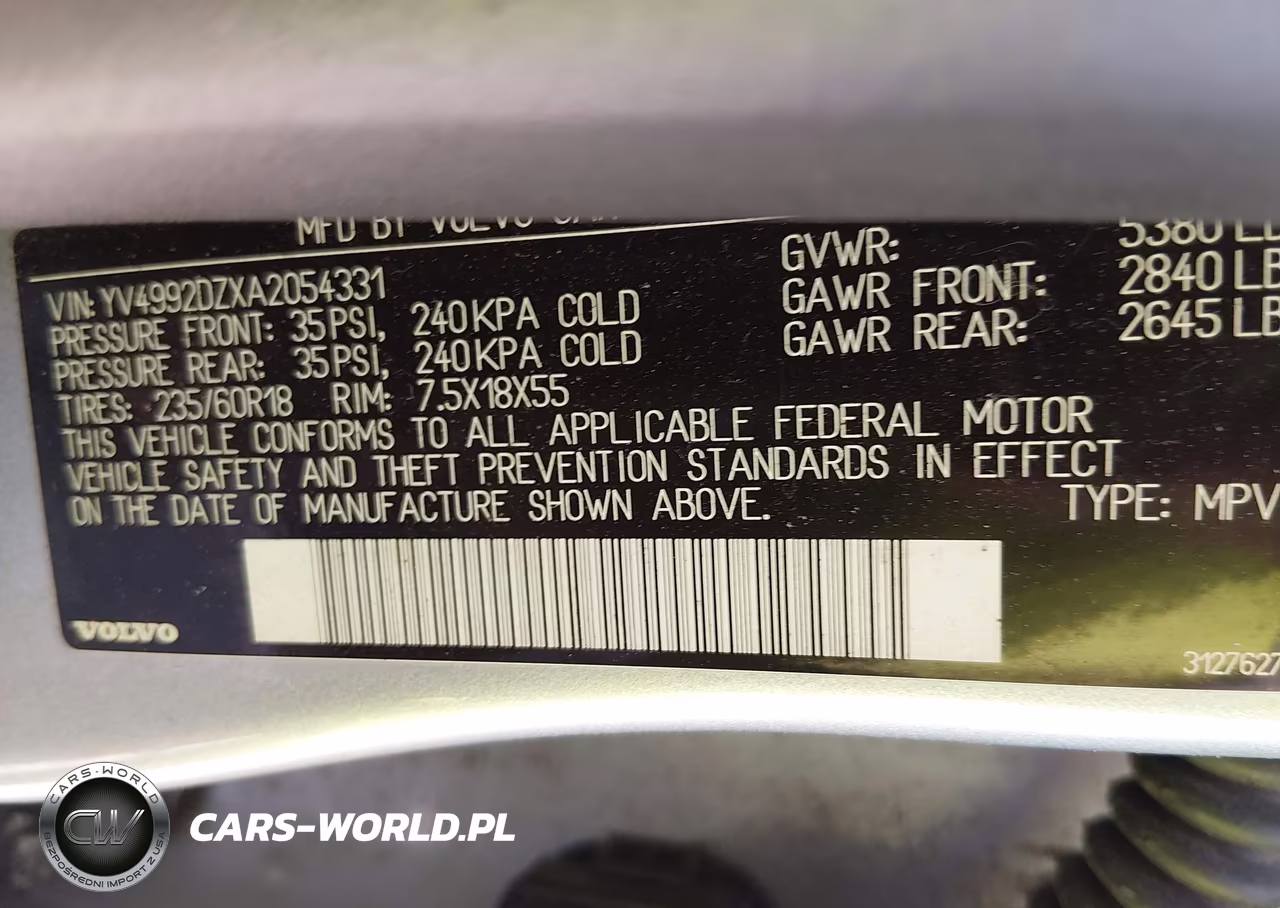 2010 Volvo Xc60 T6-T6 R-Design VIN:YV4992DZXA2054331 - 9