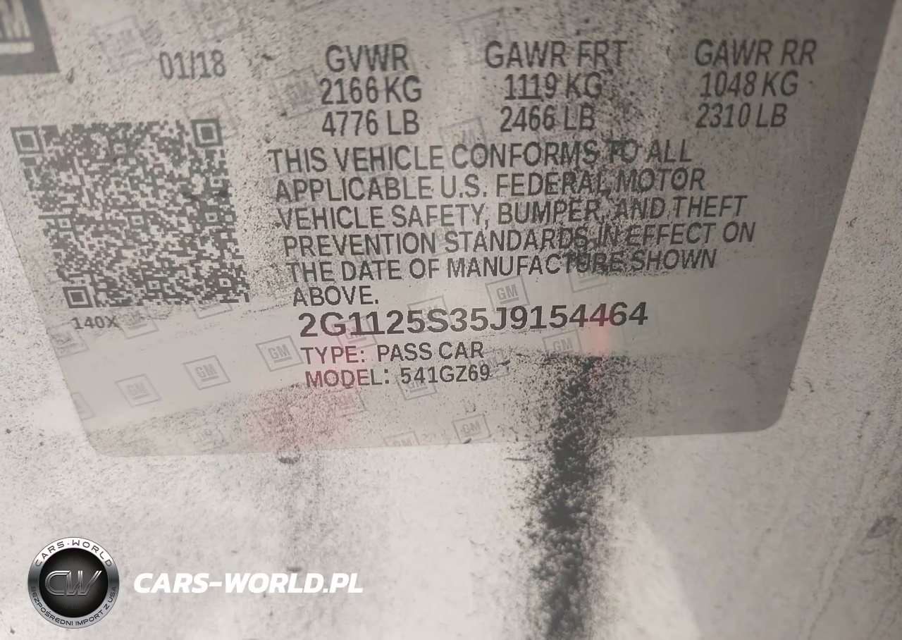 2018 Chevrolet Impala 2Lz VIN:2G1125S35J9154464 - 9