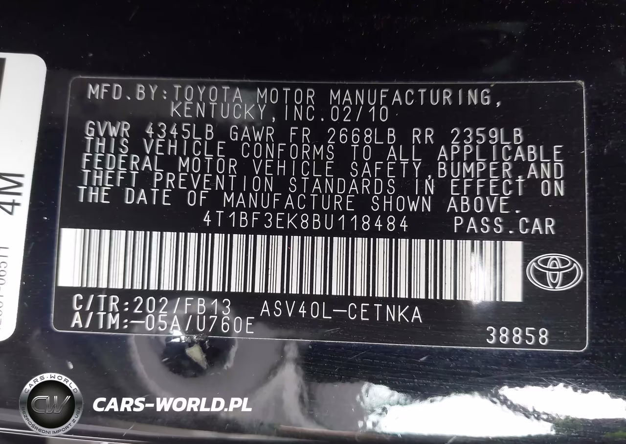 2011 Toyota Camry Le VIN:4T1BF3EK8BU118484 - 9