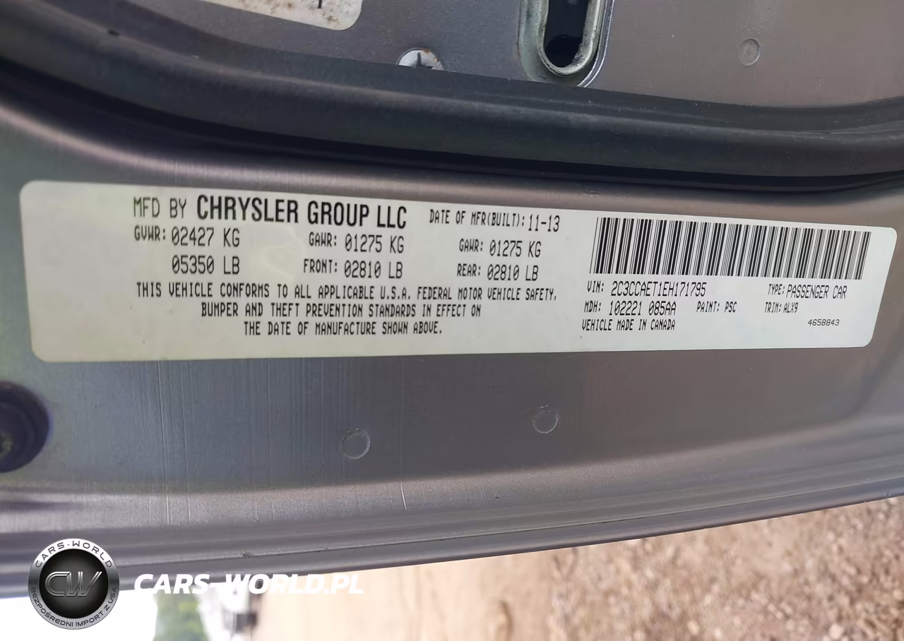 2014 Chrysler 300C VIN:2C3CCAET1EH171795 - 9