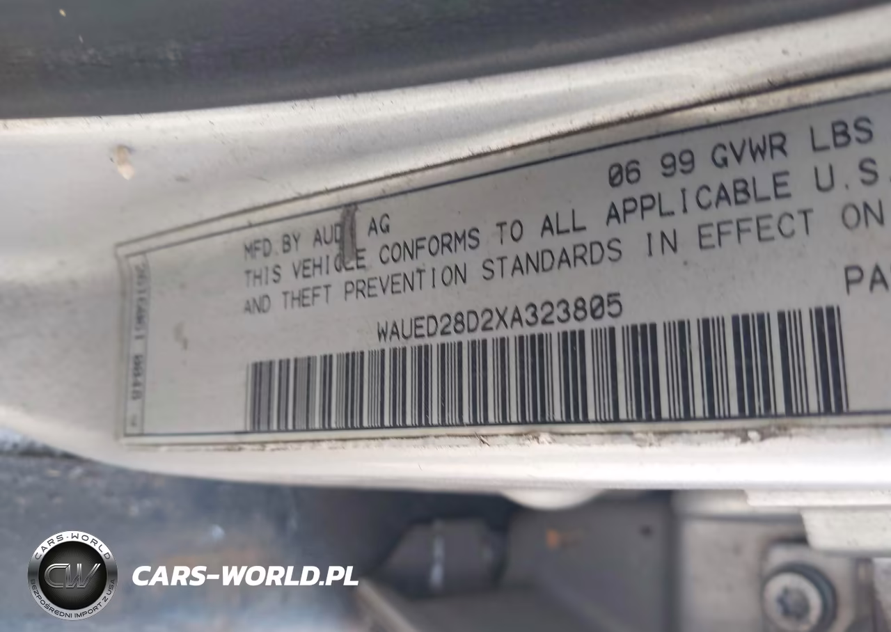 1999 Audi A4 2.8 VIN:WAUED28D2XA323805 - 9