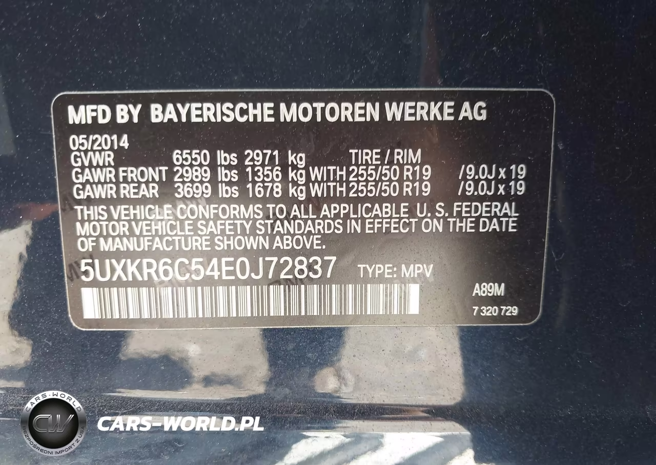 2014 BMW X5 xDrive50I VIN:5UXKR6C54E0J72837 - 9