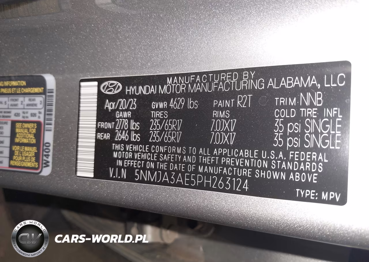 2023 Hyundai Tucson Se VIN:5NMJA3AE5PH263124 - 9