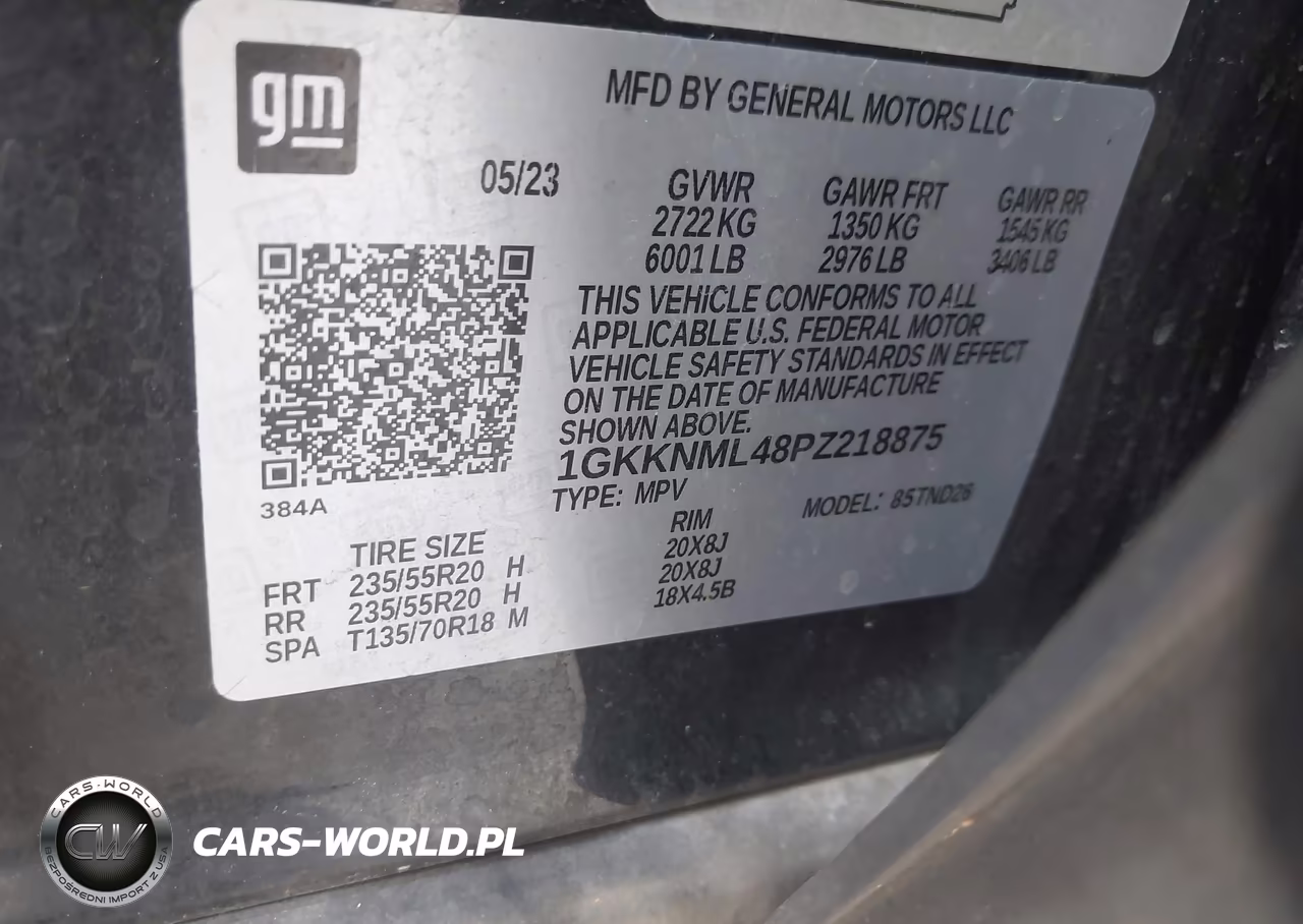 2023 GMC Acadia Fwd Slt VIN:1GKKNML48PZ218875 - 9