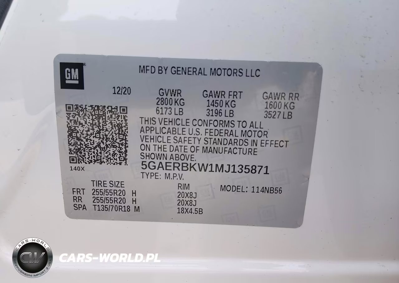 2021 Buick Enclave Fwd Essence VIN:5GAERBKW1MJ135871 - 9