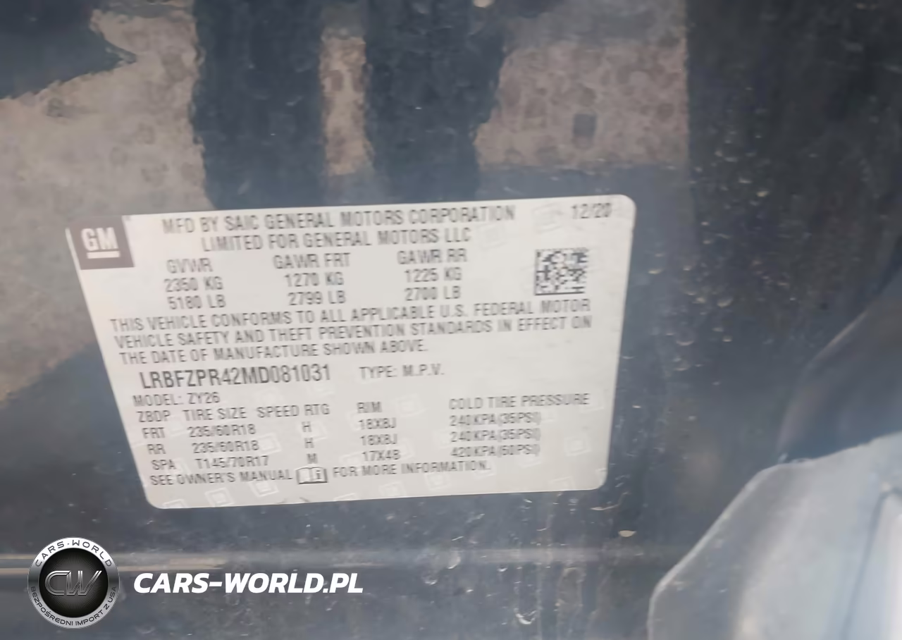2021 Buick Envision Awd Essence VIN:LRBFZPR42MD081031 - 9