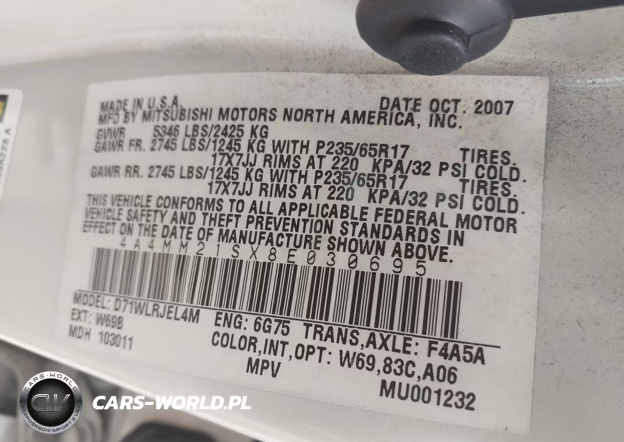 2008 Mitsubishi Endeavor Ls VIN:4A4MM21SX8E030695 - 9