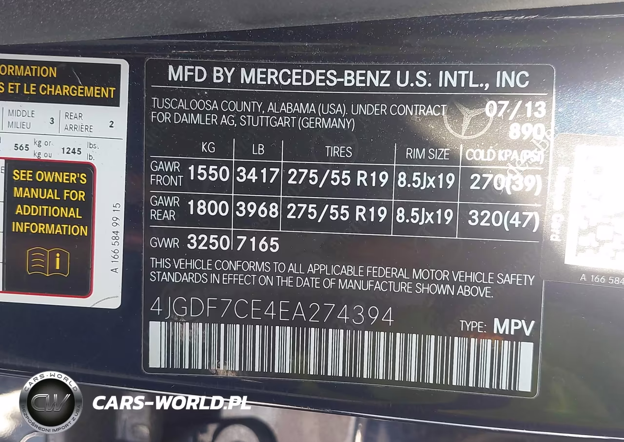 2014 Mercedes-Benz Gl 450 4Matic VIN:4JGDF7CE4EA274394 - 9