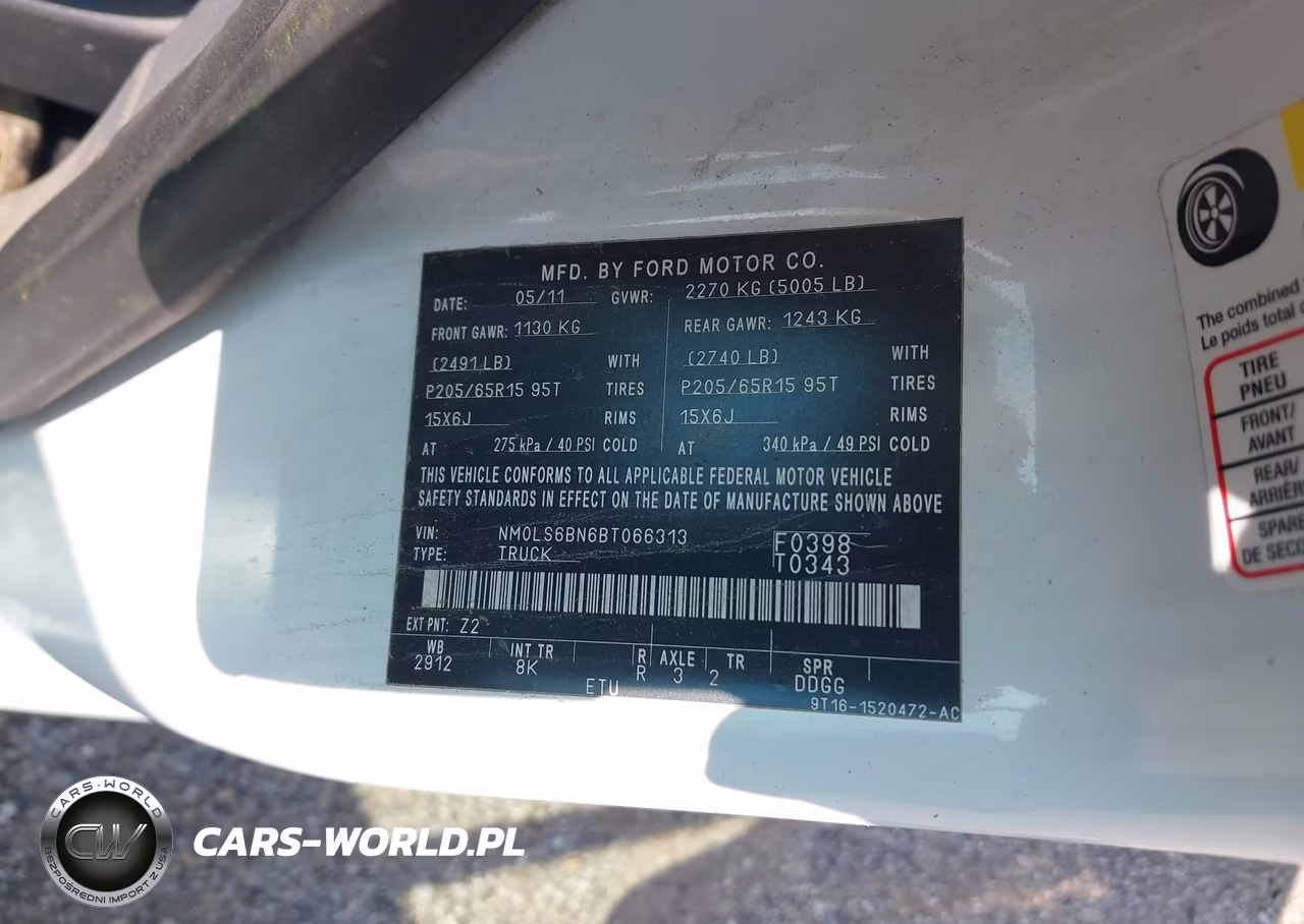 2011 Ford Transit Connect Xlt VIN:NM0LS6BN6BT066313 - 9