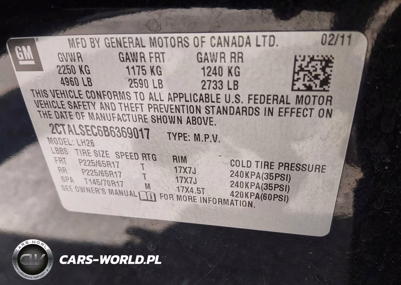 2011 GMC Terrain Sle-2 VIN:2CTALSEC6B6369017 - 9