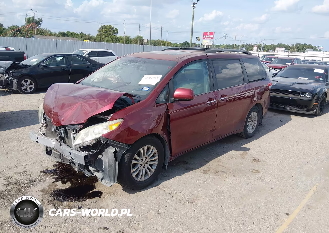 2013 Toyota Sienna Xle V6 8 Passenger VIN:5TDYK3DC3DS374088 - 2