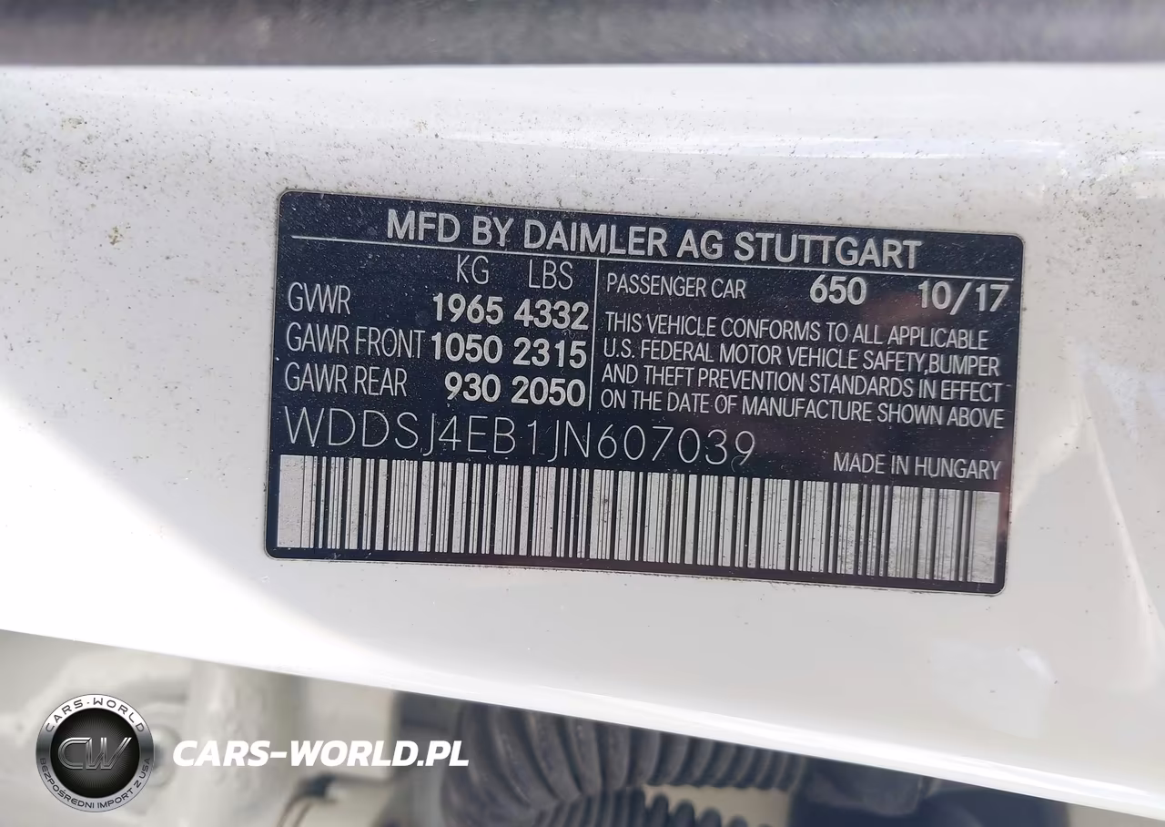 2018 Mercedes-Benz Cla 250 VIN:WDDSJ4EB1JN607039 - 9
