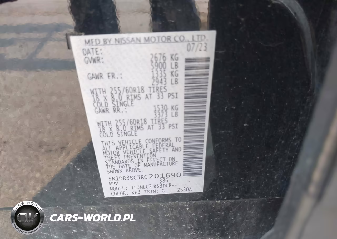 2024 Nissan Pathfinder Sv 4Wd VIN:5N1DR3BC3RC201690 - 9