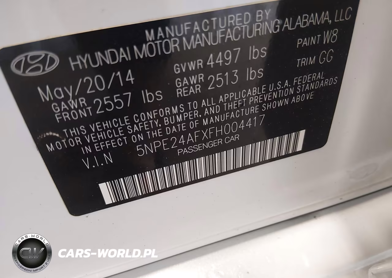2015 Hyundai Sonata Se VIN:5NPE24AFXFH004417 - 9