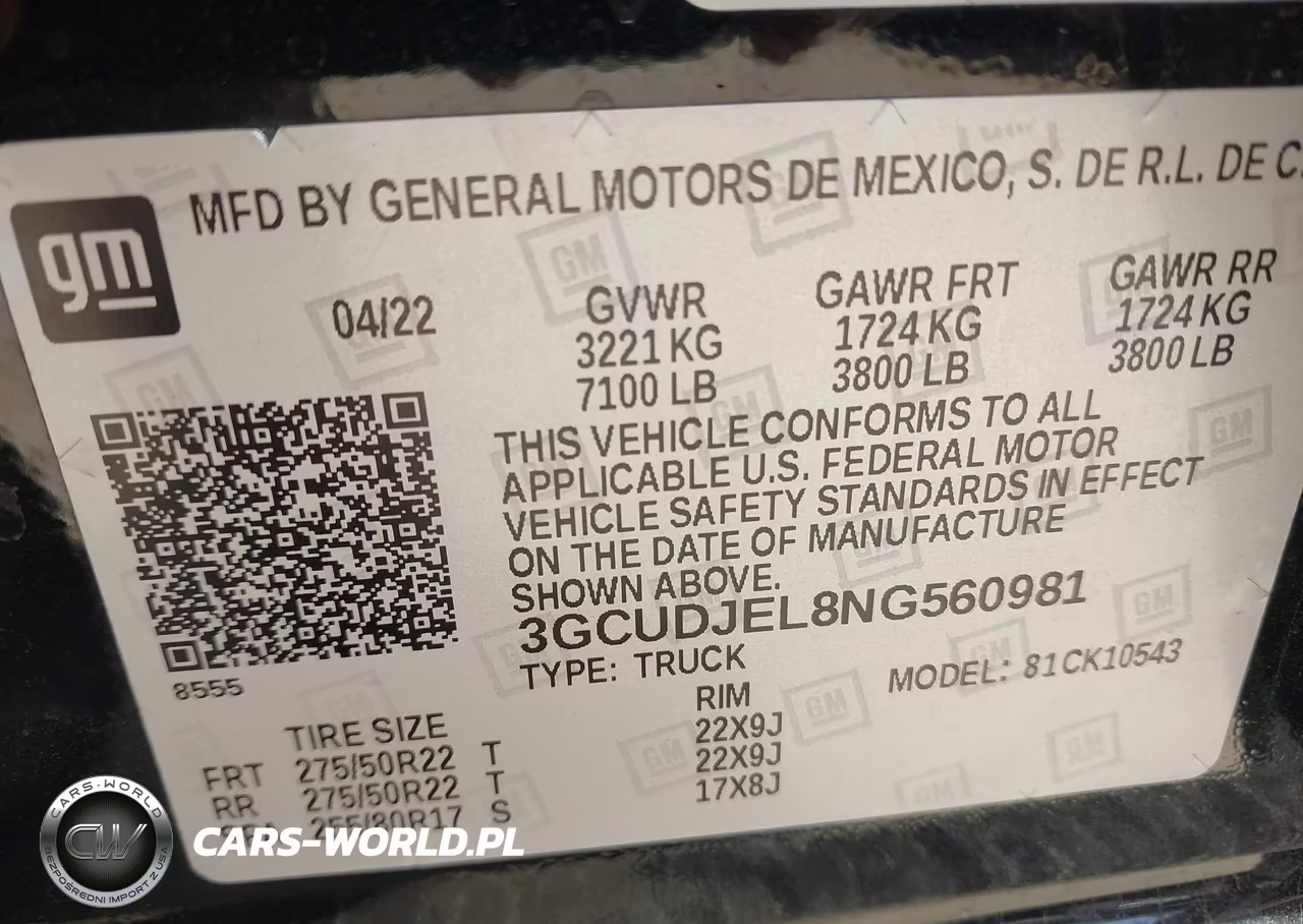 2022 Chevrolet Silverado 1500 4Wd Short Bed High Country VIN:3GCUDJEL8NG560981 - 9