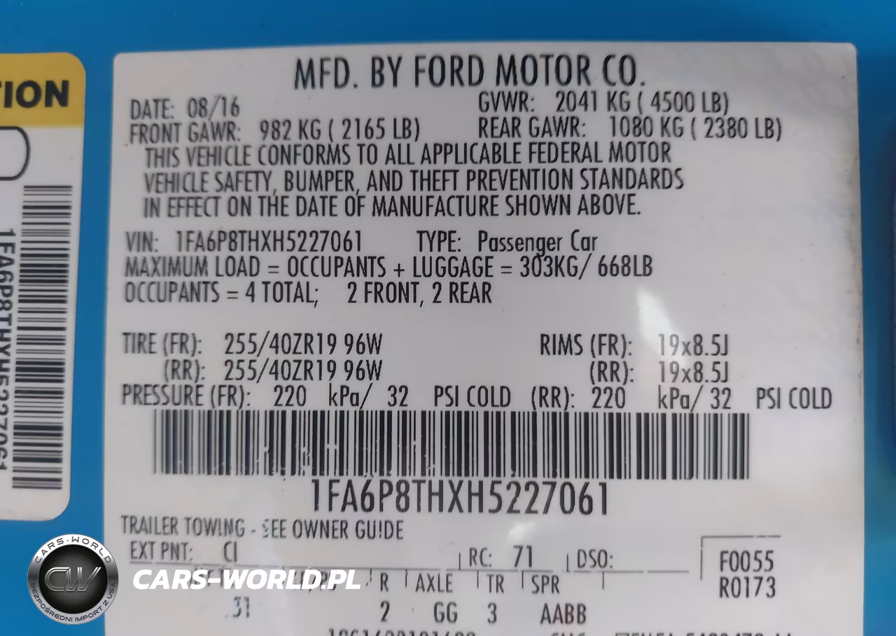 2017 Ford Mustang Ecoboost VIN:1FA6P8THXH5227061 - 9