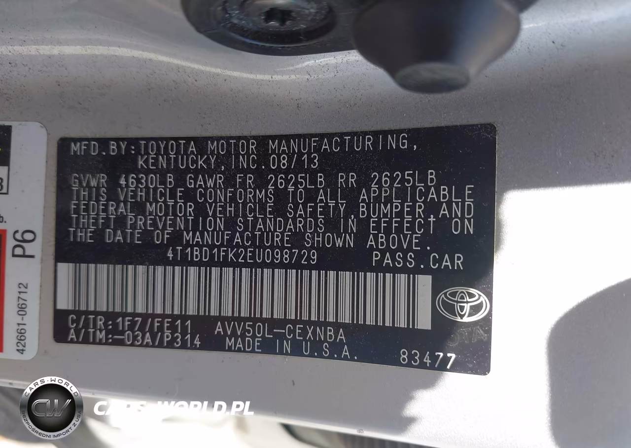 2014 Toyota Camry Hybrid Le VIN:4T1BD1FK2EU098729 - 9