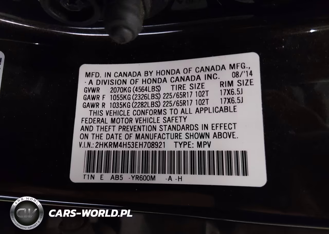 2014 Honda Cr-V Ex VIN:2HKRM4H53EH708921 - 9
