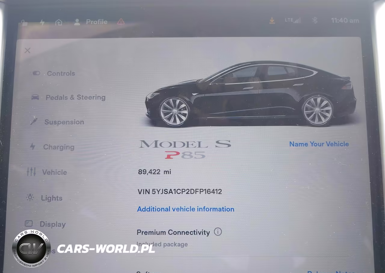 2013 Tesla Model S Performance VIN:5YJSA1CP2DFP16412 - 7