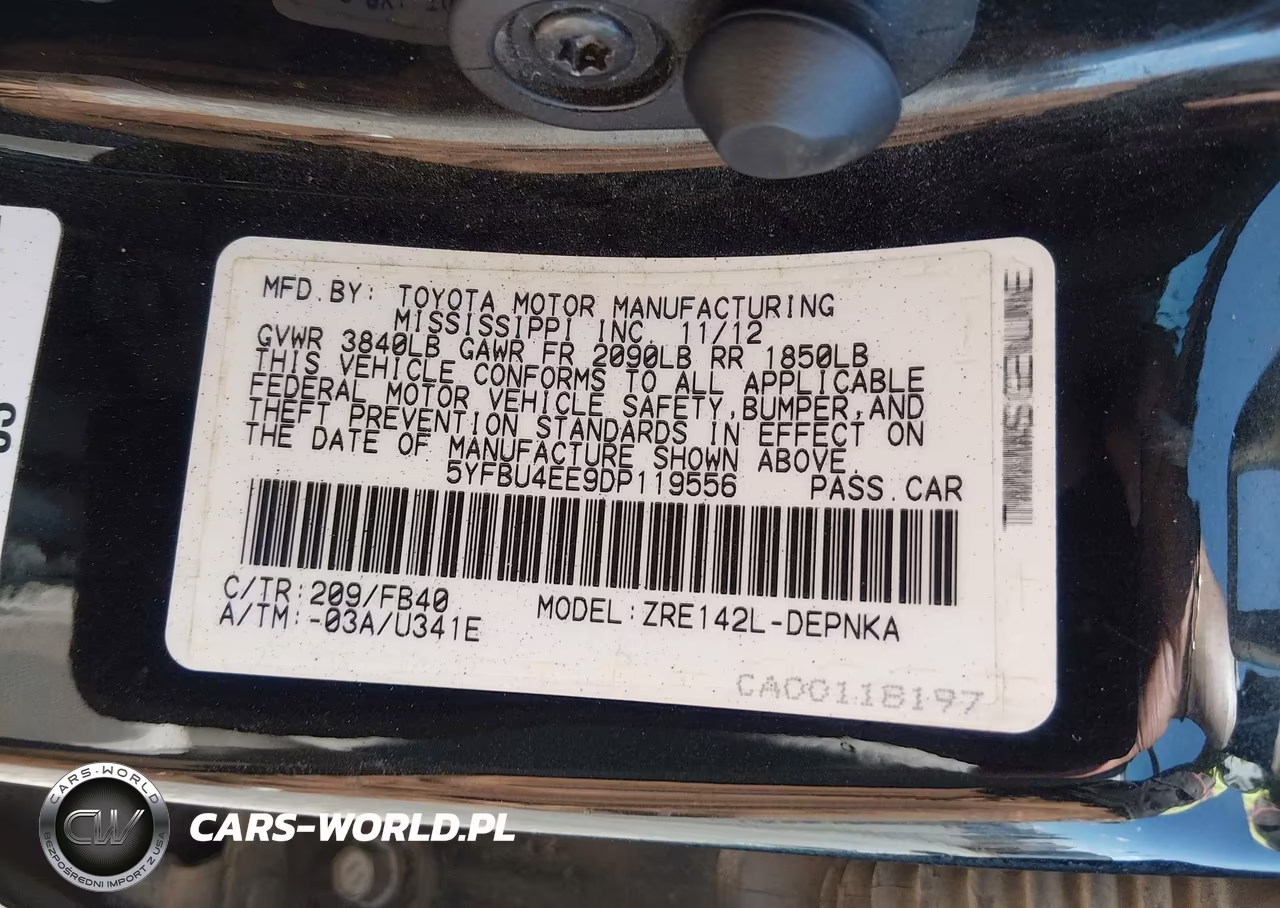 2013 Toyota Corolla Le VIN:5YFBU4EE9DP119556 - 9