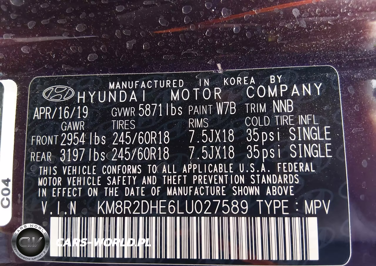 2020 Hyundai Palisade Sel VIN:KM8R2DHE6LU027589 - 9