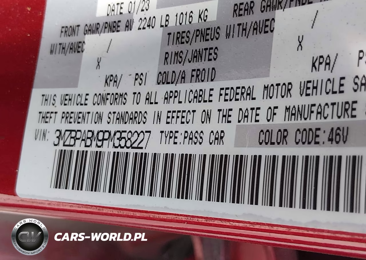 2023 Mazda Mazda3 2.5 S Select VIN:3MZBPABM9PM358227 - 9