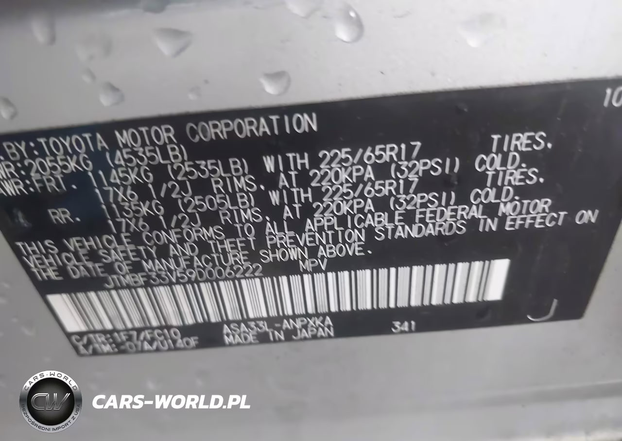2009 Toyota Rav4 VIN:JTMBF33V59D006222 - 9