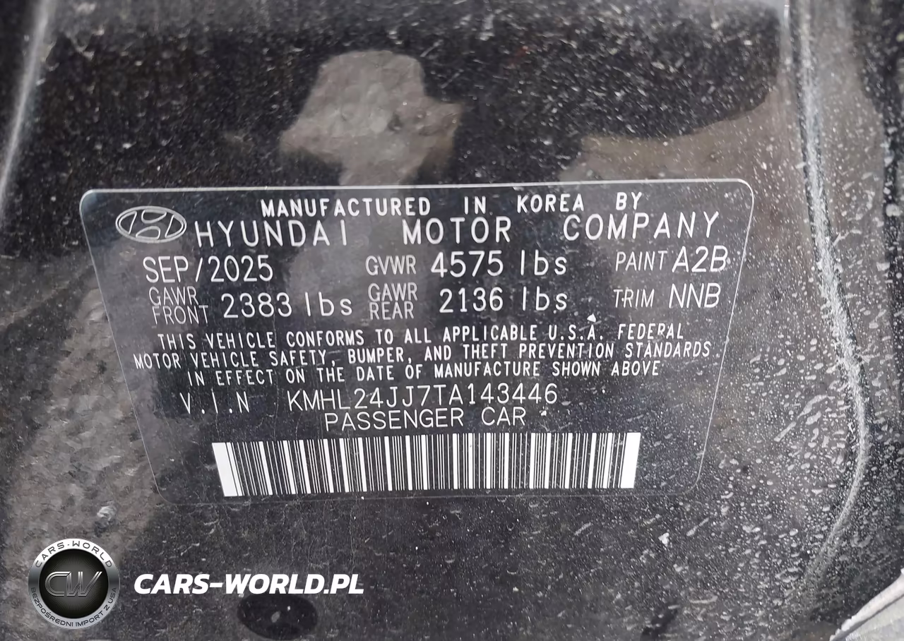 2026 Hyundai Sonata Hybrid Blue VIN:KMHL24JJ7TA143446 - 9