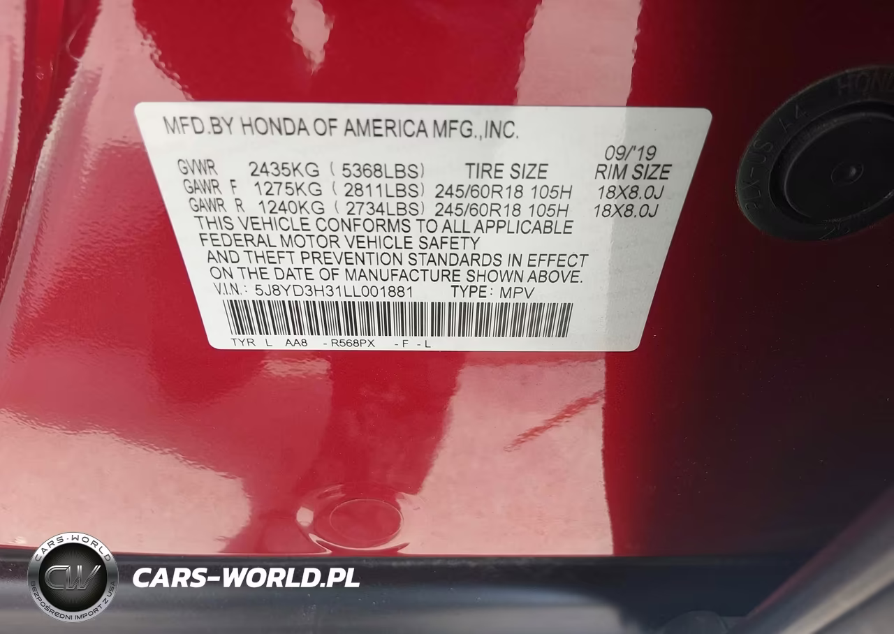 2020 Acura Mdx Standard VIN:5J8YD3H31LL001881 - 9