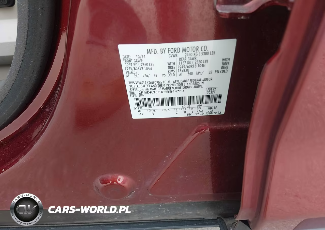 2014 Ford Edge Sel VIN:2FMDK3JCXEBB44730 - 9