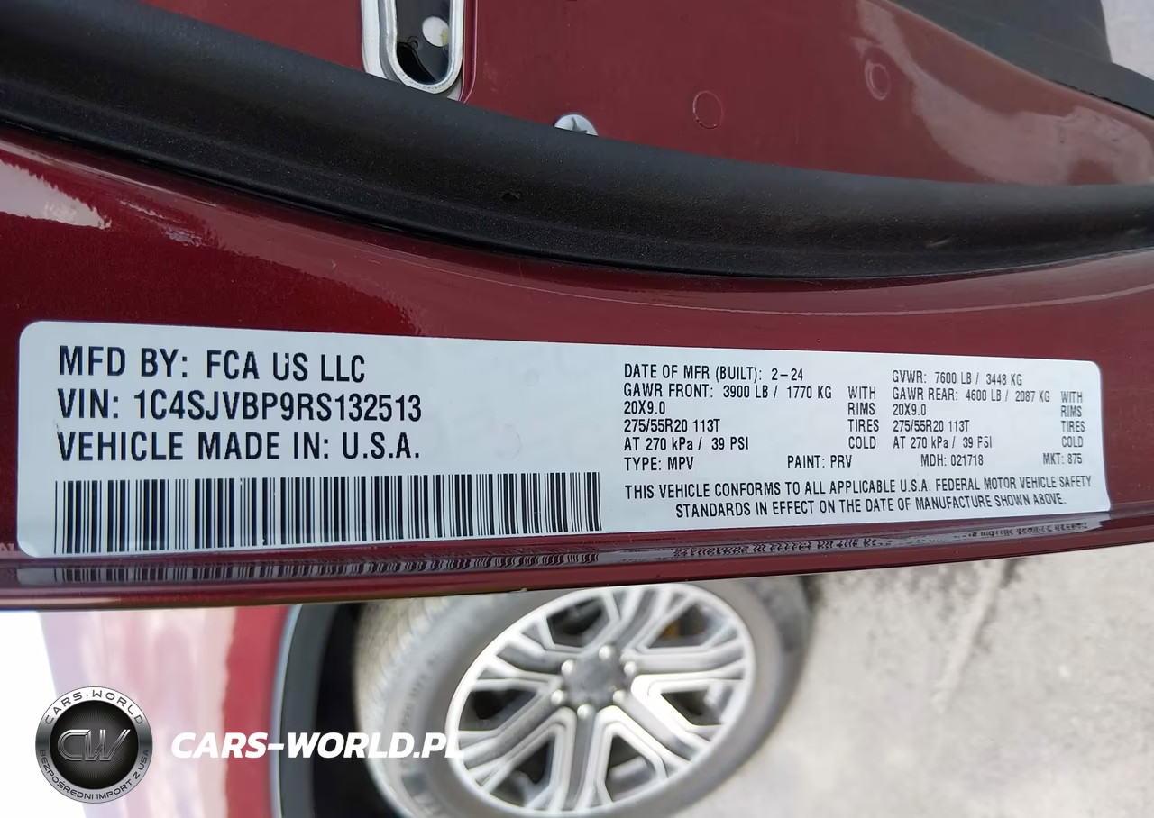 2024 Jeep Wagoneer Series Ii 4X4 VIN:1C4SJVBP9RS132513 - 9