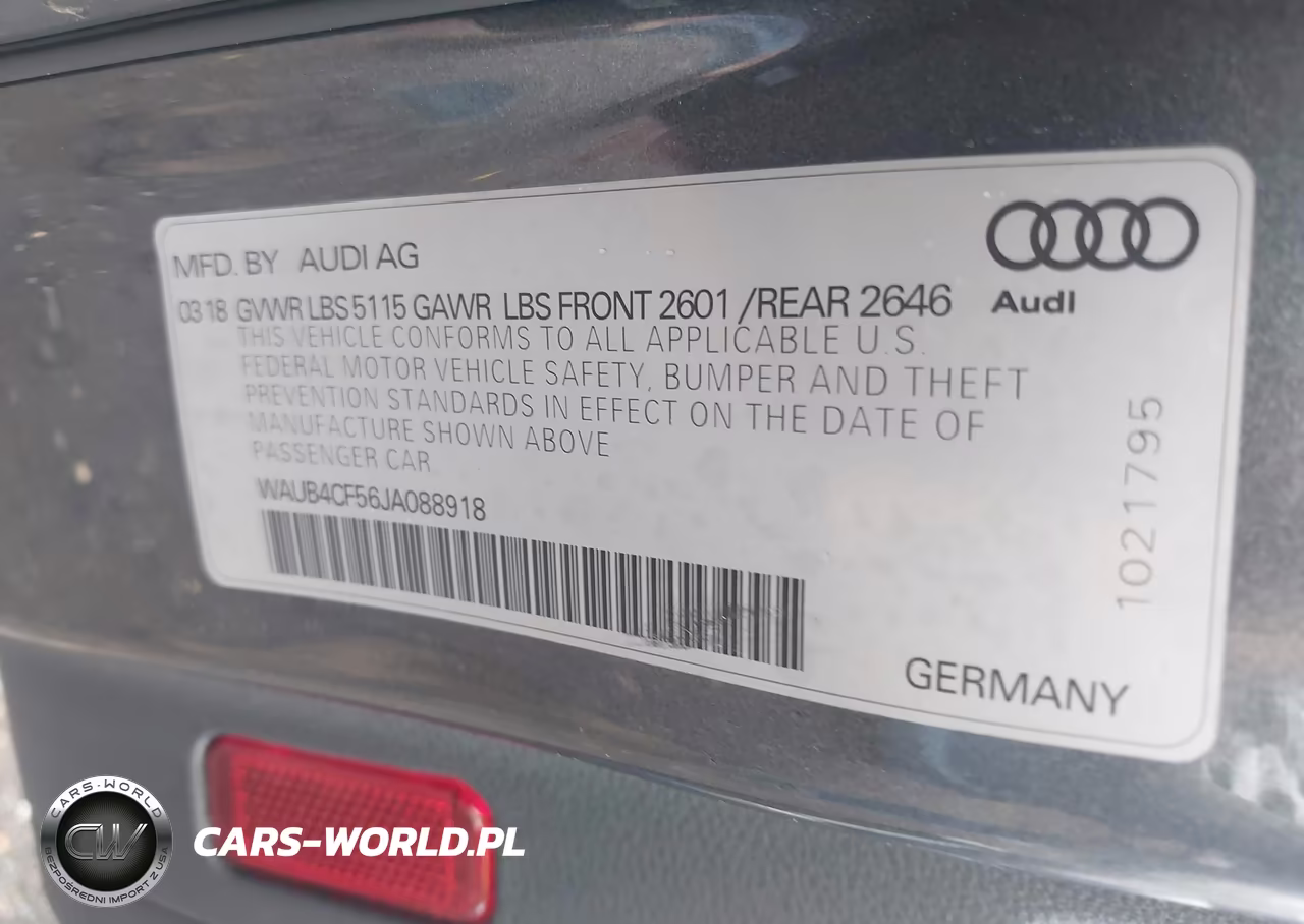 2018 Audi S5 3.0T Premium Plus VIN:WAUB4CF56JA088918 - 9