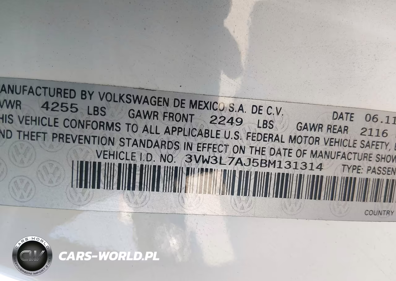 2011 Volkswagen Jetta 2.0L Tdi VIN:3VW3L7AJ5BM131314 - 9