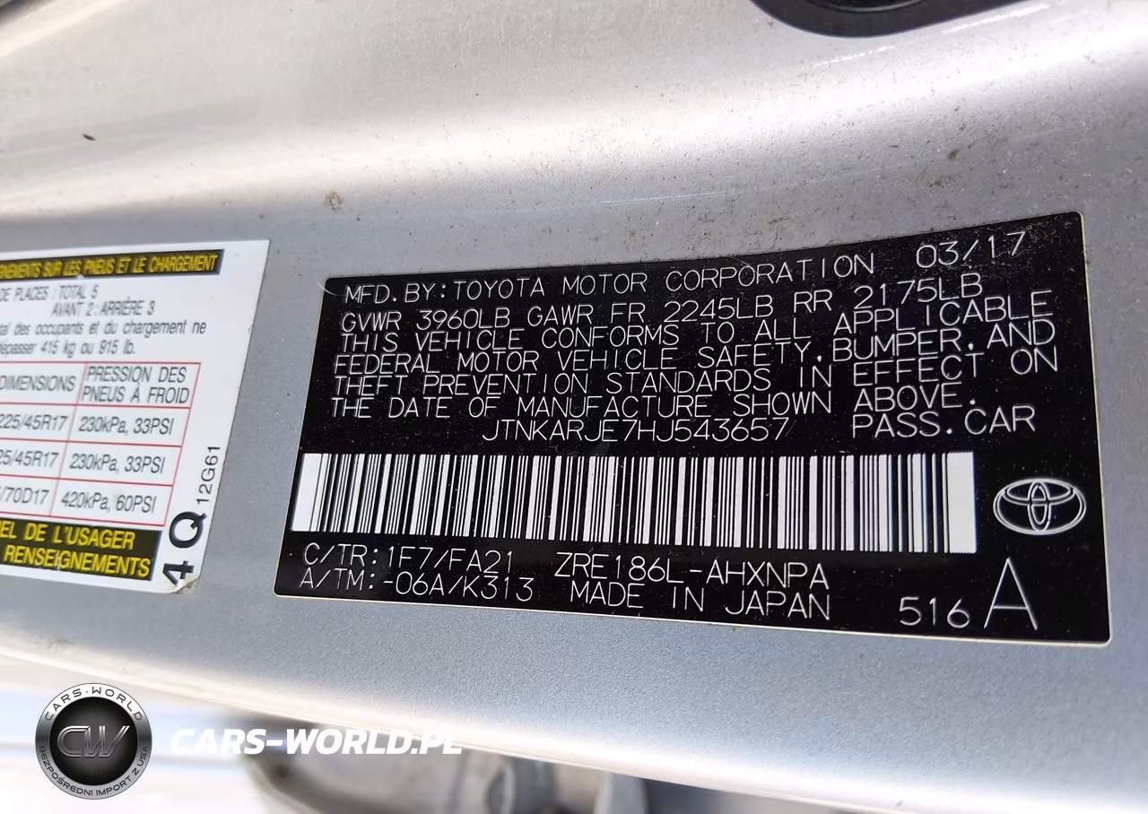 2017 Toyota Corolla Im VIN:JTNKARJE7HJ543657 - 9