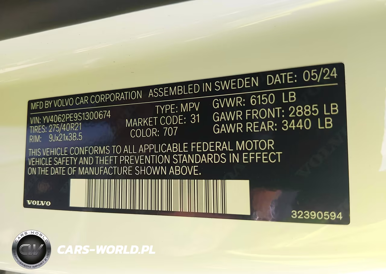 2025 Volvo Xc90 B6 Plus 7-Seater VIN:YV4062PE9S1300674 - 9