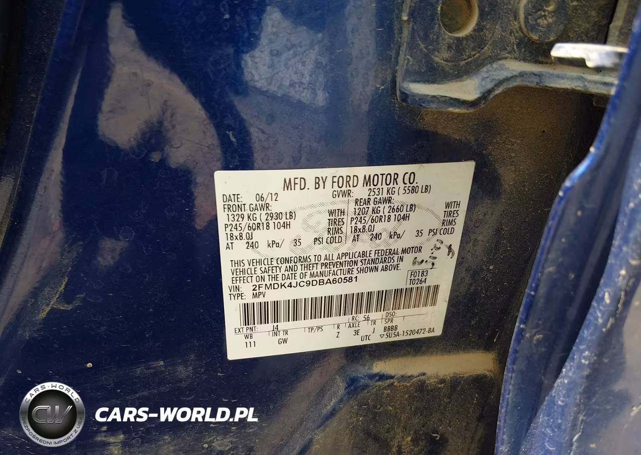 2013 Ford Edge Sel VIN:2FMDK4JC9DBA60581 - 9