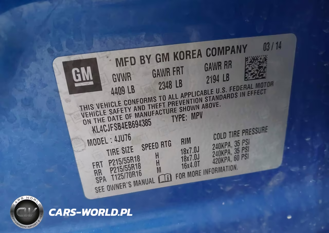 2014 Buick Encore Convenience VIN:KL4CJFSB4EB694385 - 9
