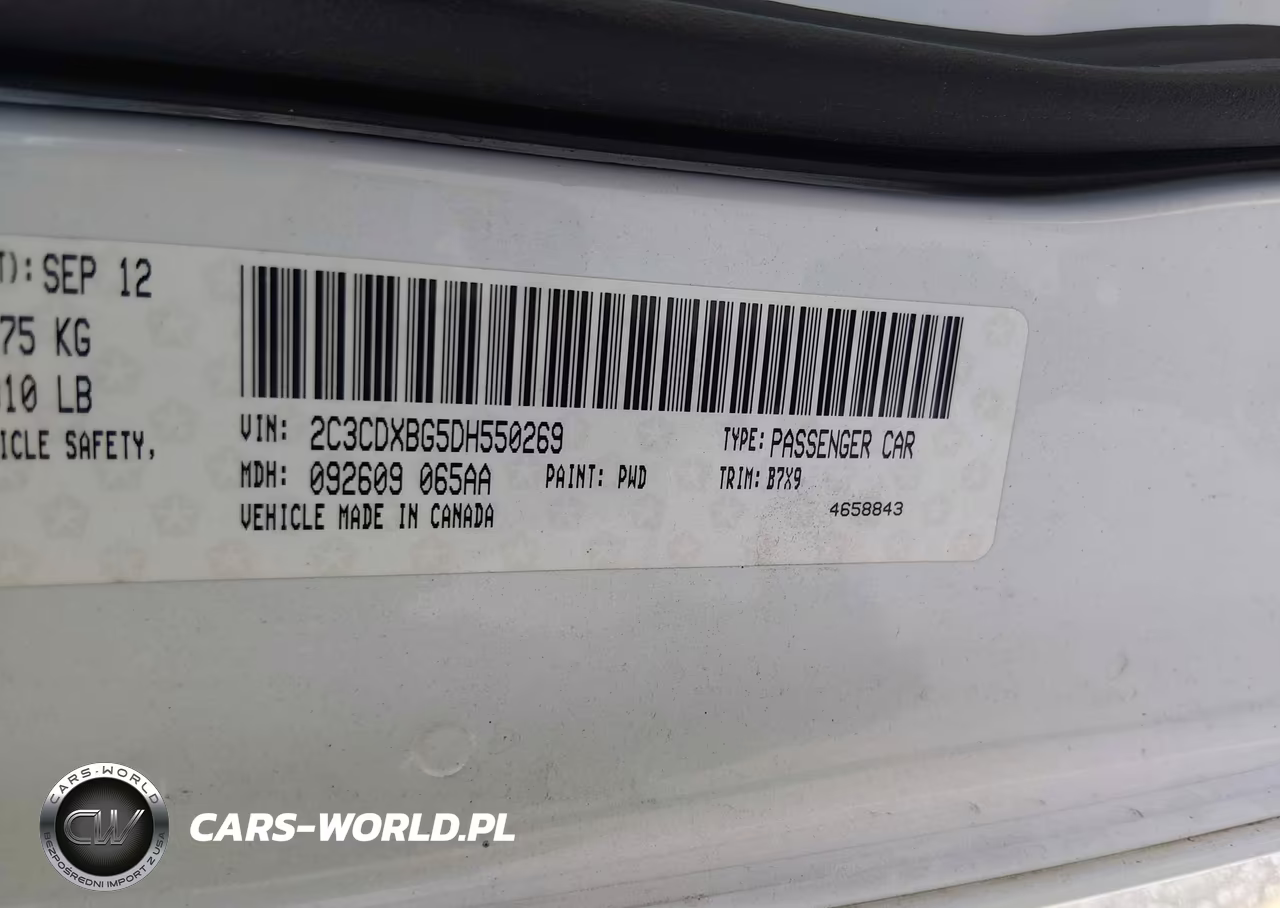 2013 Dodge Charger Se VIN:2C3CDXBG5DH550269 - 9