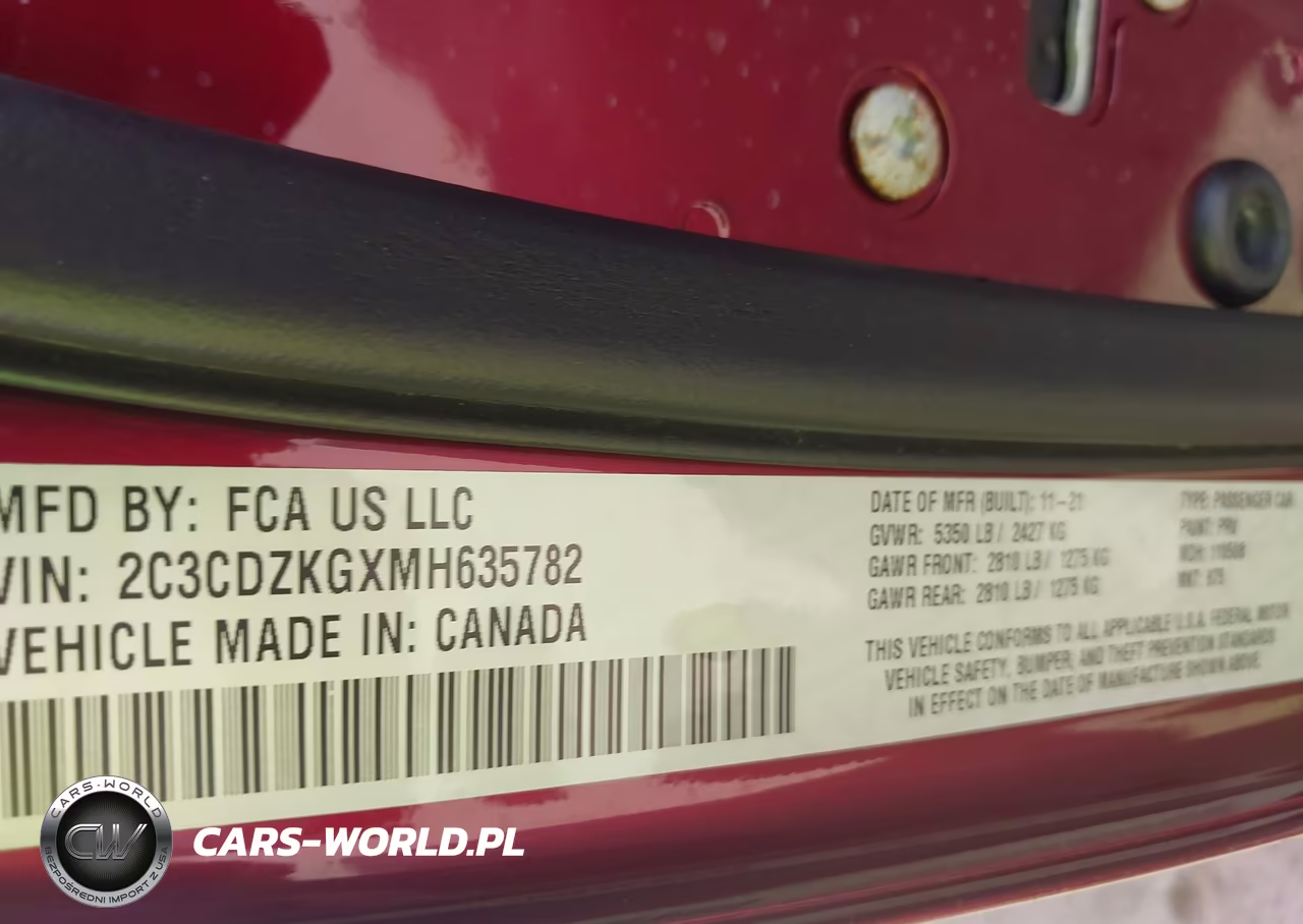 2021 Dodge Challenger Gt Awd VIN:2C3CDZKGXMH635782 - 9