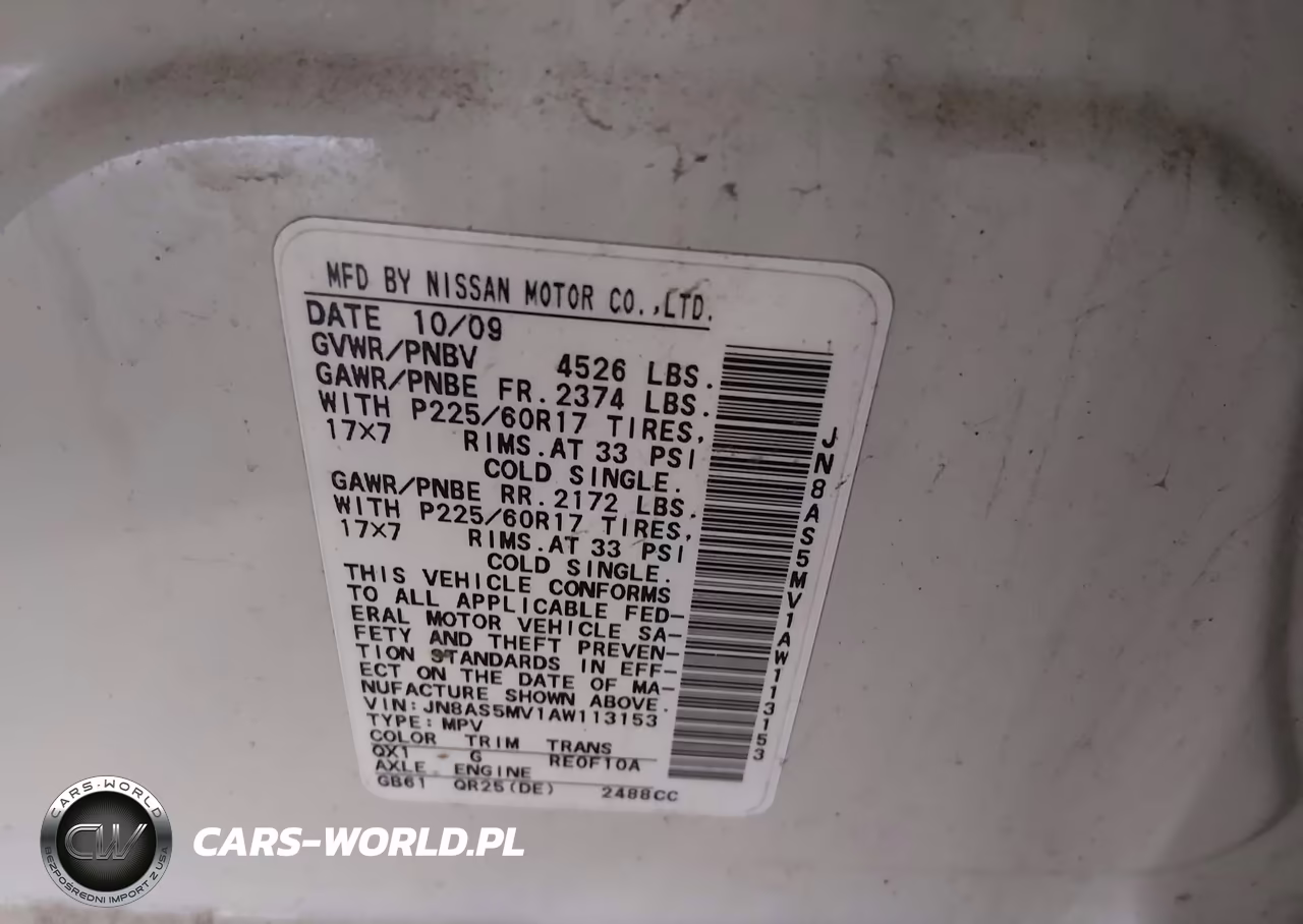 2010 Nissan Rogue Sl VIN:JN8AS5MV1AW113153 - 9