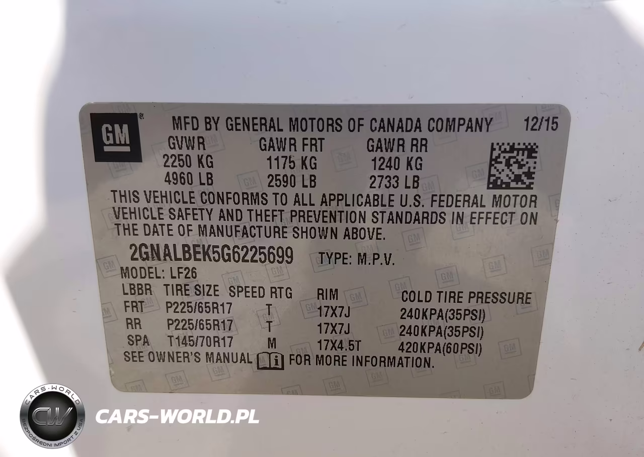 2016 Chevrolet Equinox Ls VIN:2GNALBEK5G6225699 - 9