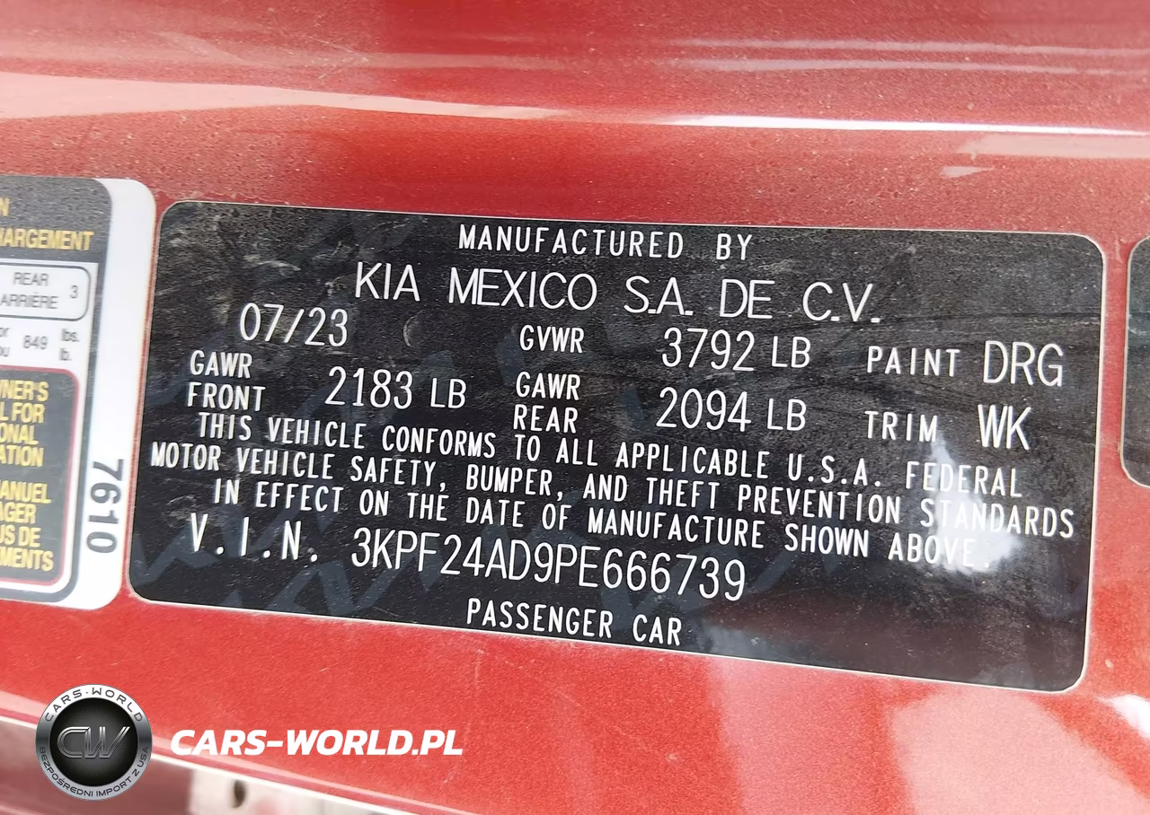 2023 Kia Forte Lxs VIN:3KPF24AD9PE666739 - 9