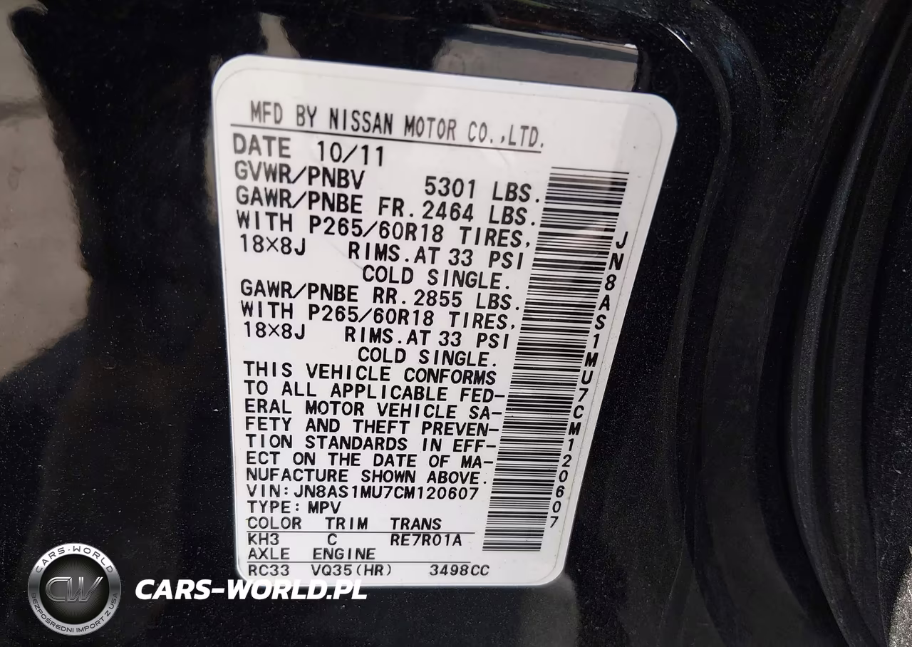 2012 Infiniti Fx35 VIN:JN8AS1MU7CM120607 - 9