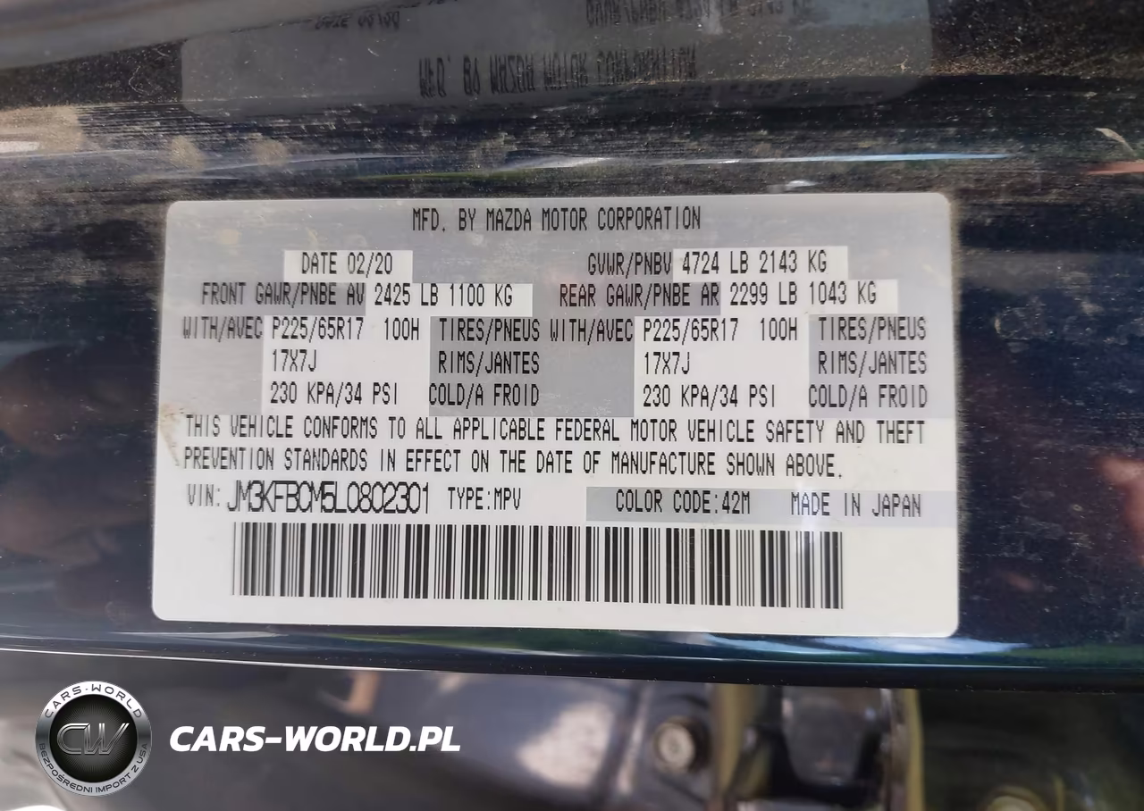 2020 Mazda Cx-5 Touring VIN:JM3KFBCM5L0802301 - 9