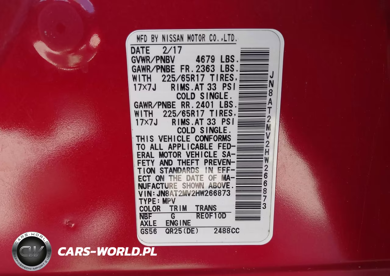 2017 Nissan Rogue S VIN:JN8AT2MV2HW266873 - 9