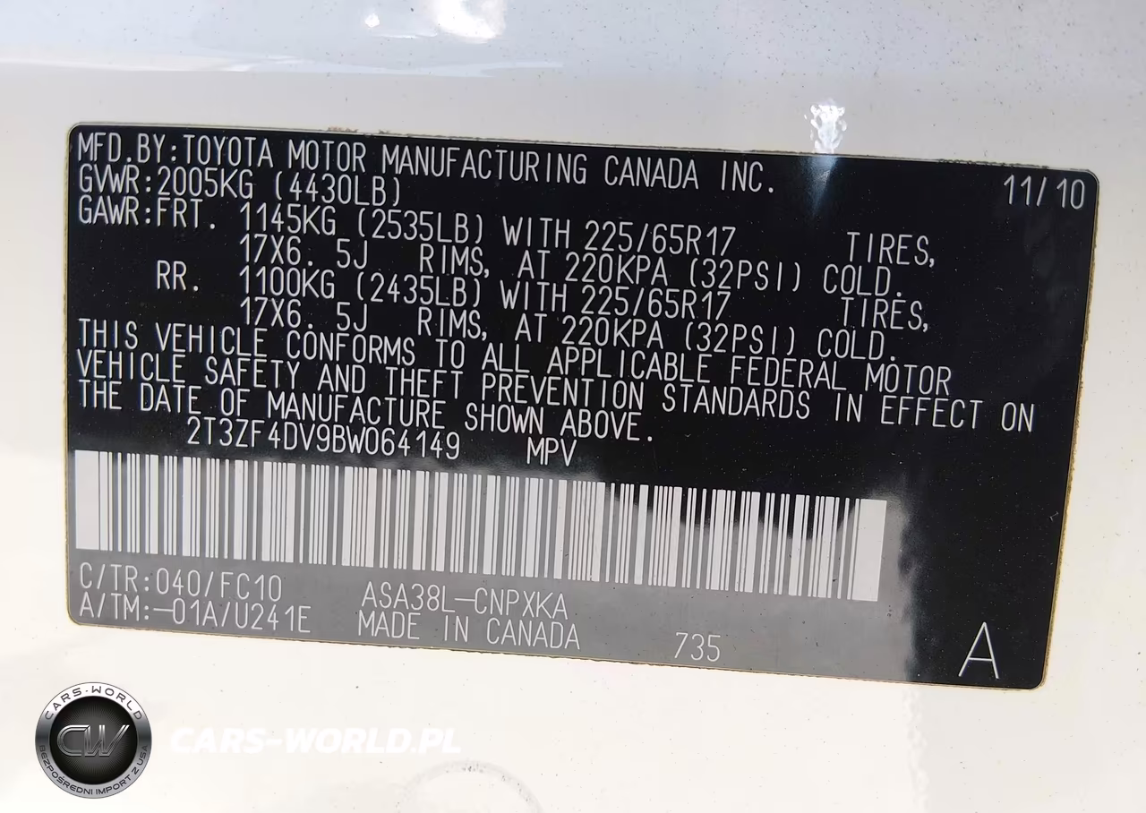 2011 Toyota Rav4 VIN:2T3ZF4DV9BW064149 - 9