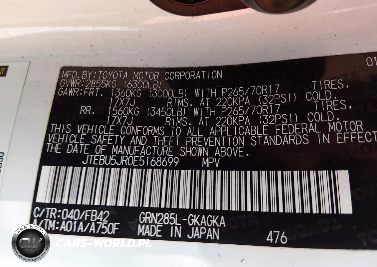 2014 Toyota 4Runner Sr5 VIN:JTEBU5JR0E5168699 - 9