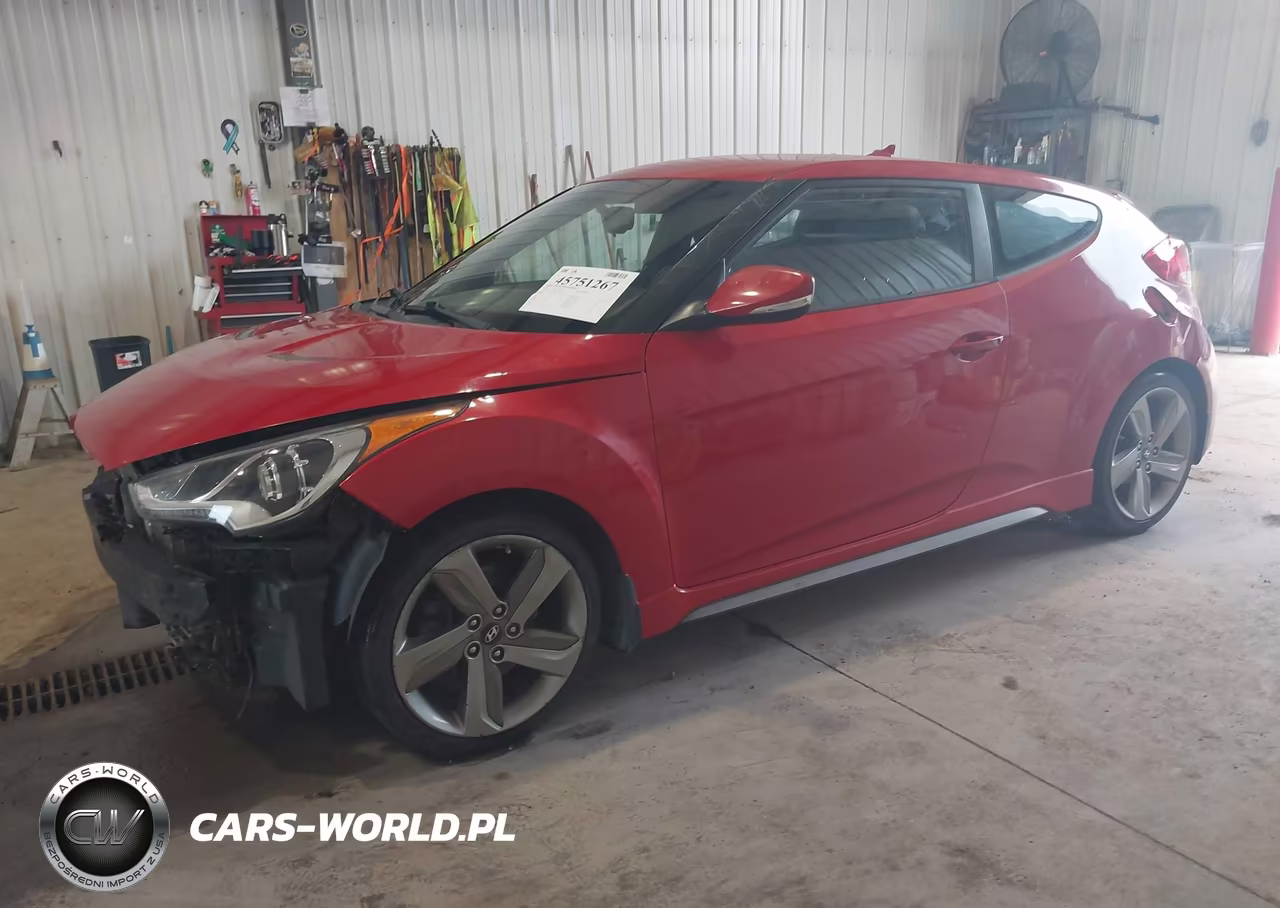 2014 Hyundai Veloster Turbo W-Black VIN:KMHTC6AE9EU191561 - 2
