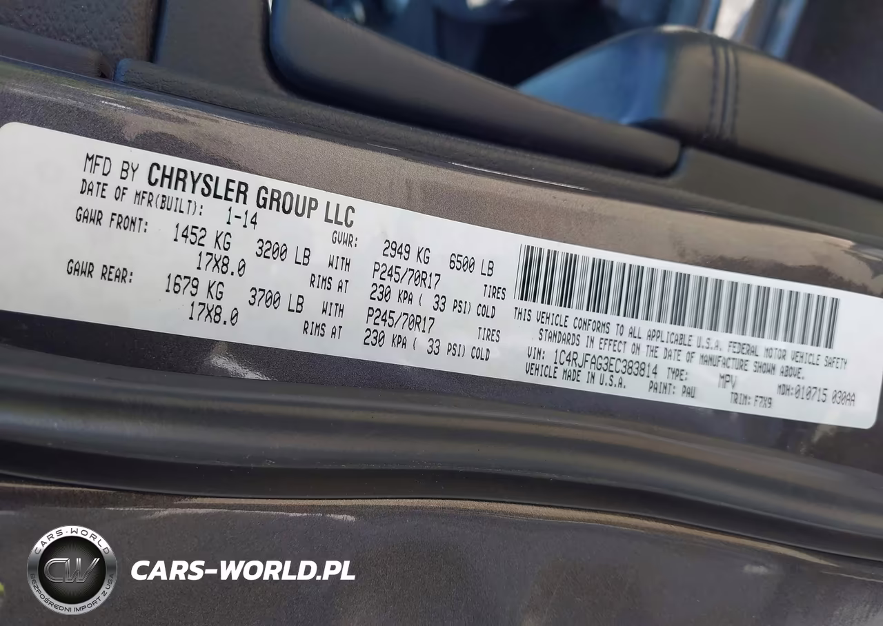 2014 Jeep Grand Cherokee Laredo VIN:1C4RJFAG3EC383814 - 9